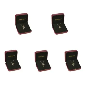 Lymphatic Magnetic Therapy Cross Design Diamond Necklace